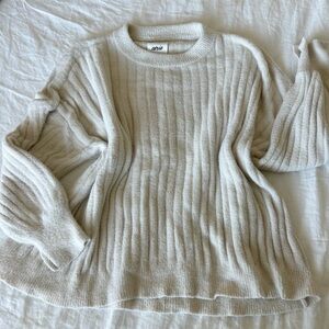 Aerie off white crewneck sweater